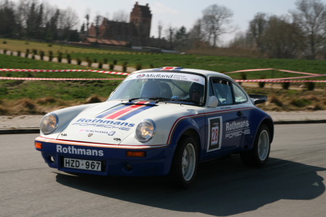 YM7 - Per G. Hansen/Karsten M. Svensson i deres Porsche 911 3,0 RS.